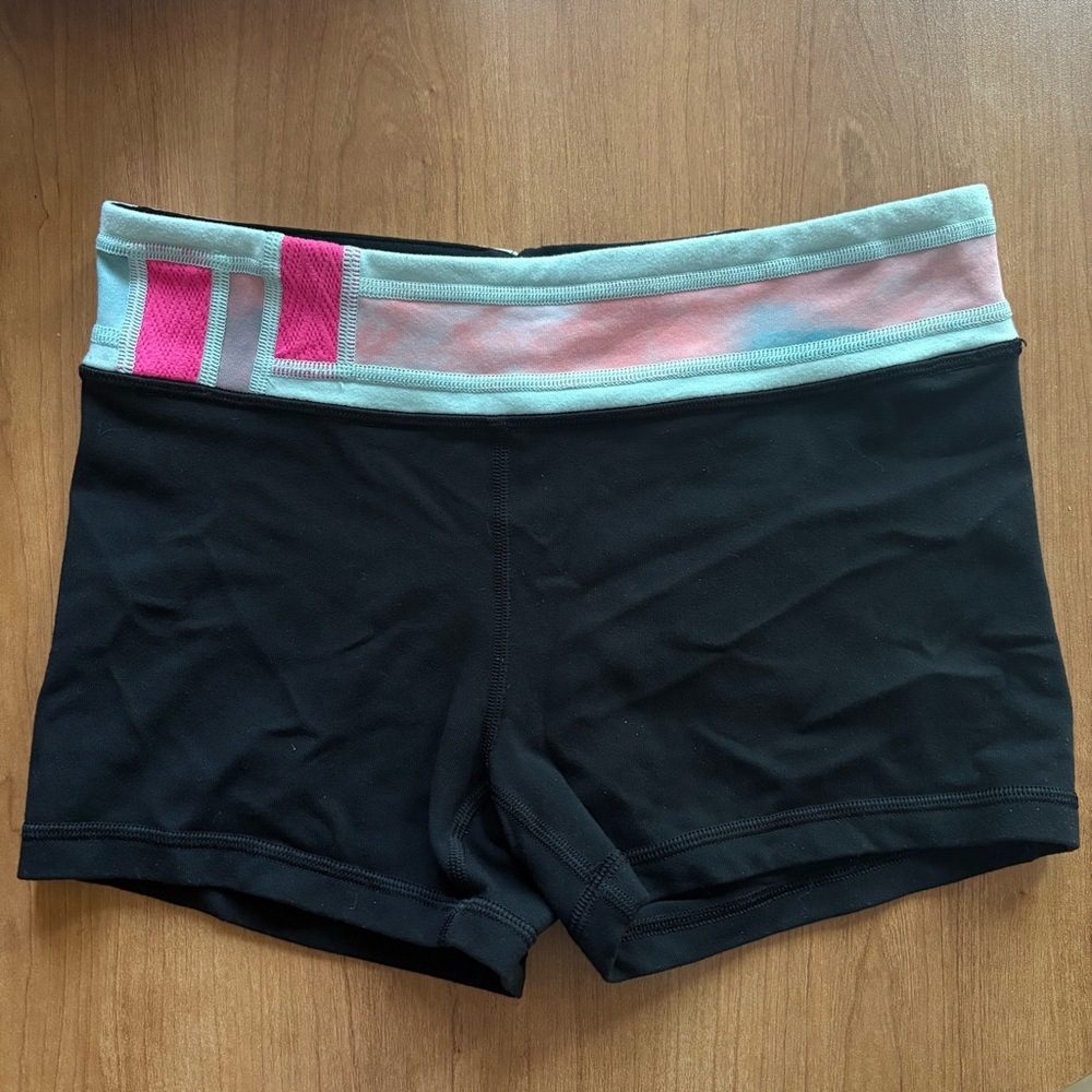Lululemon Ivivva Reversible Color Block Shorts Size 14 (equals a size 2)